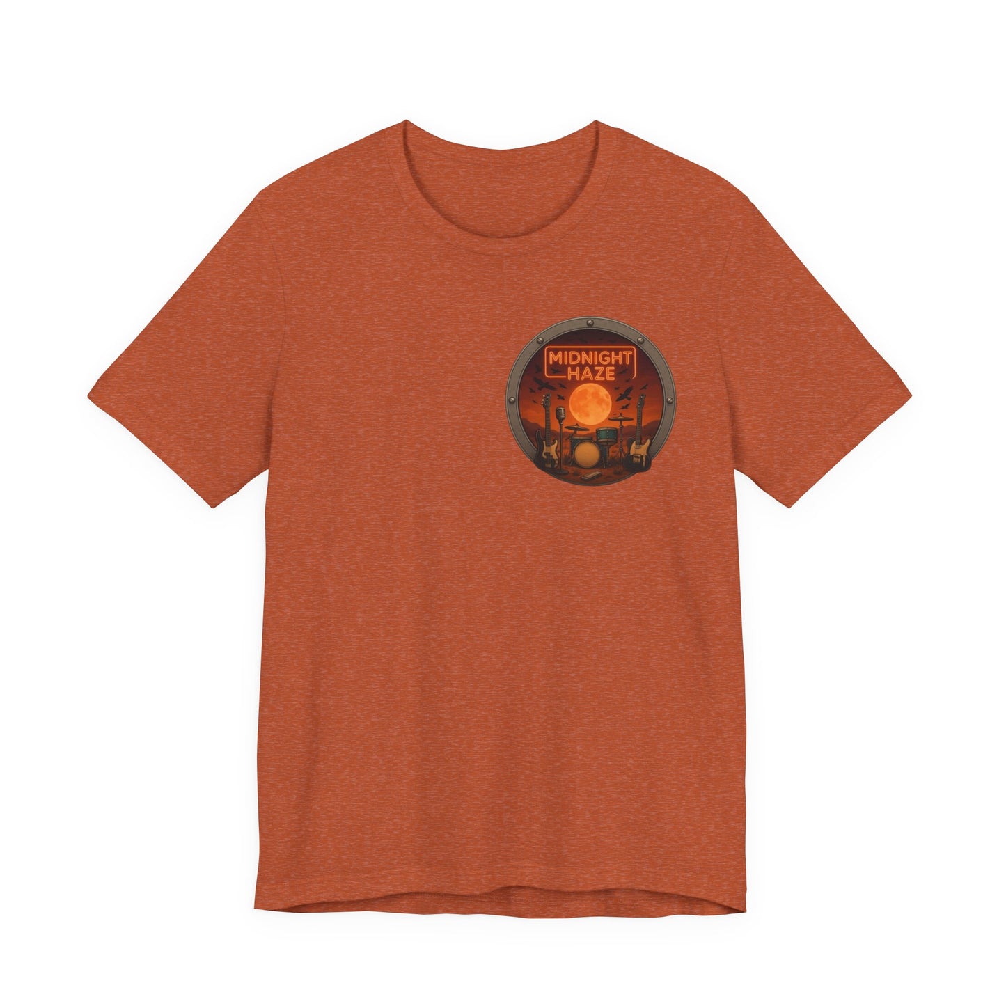 Acoustic Nights Guitarist T‑Shirt — 'Midnight Haze' Music Graphic Tee