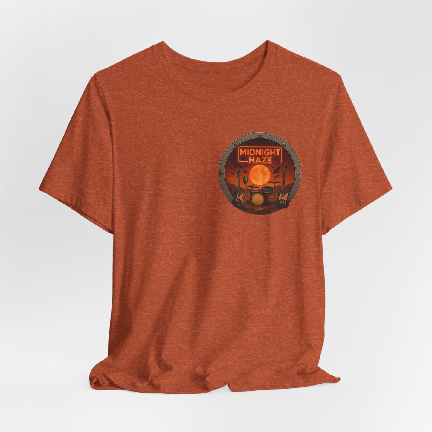 Acoustic Nights Guitarist T‑Shirt — 'Midnight Haze' Music Graphic Tee
